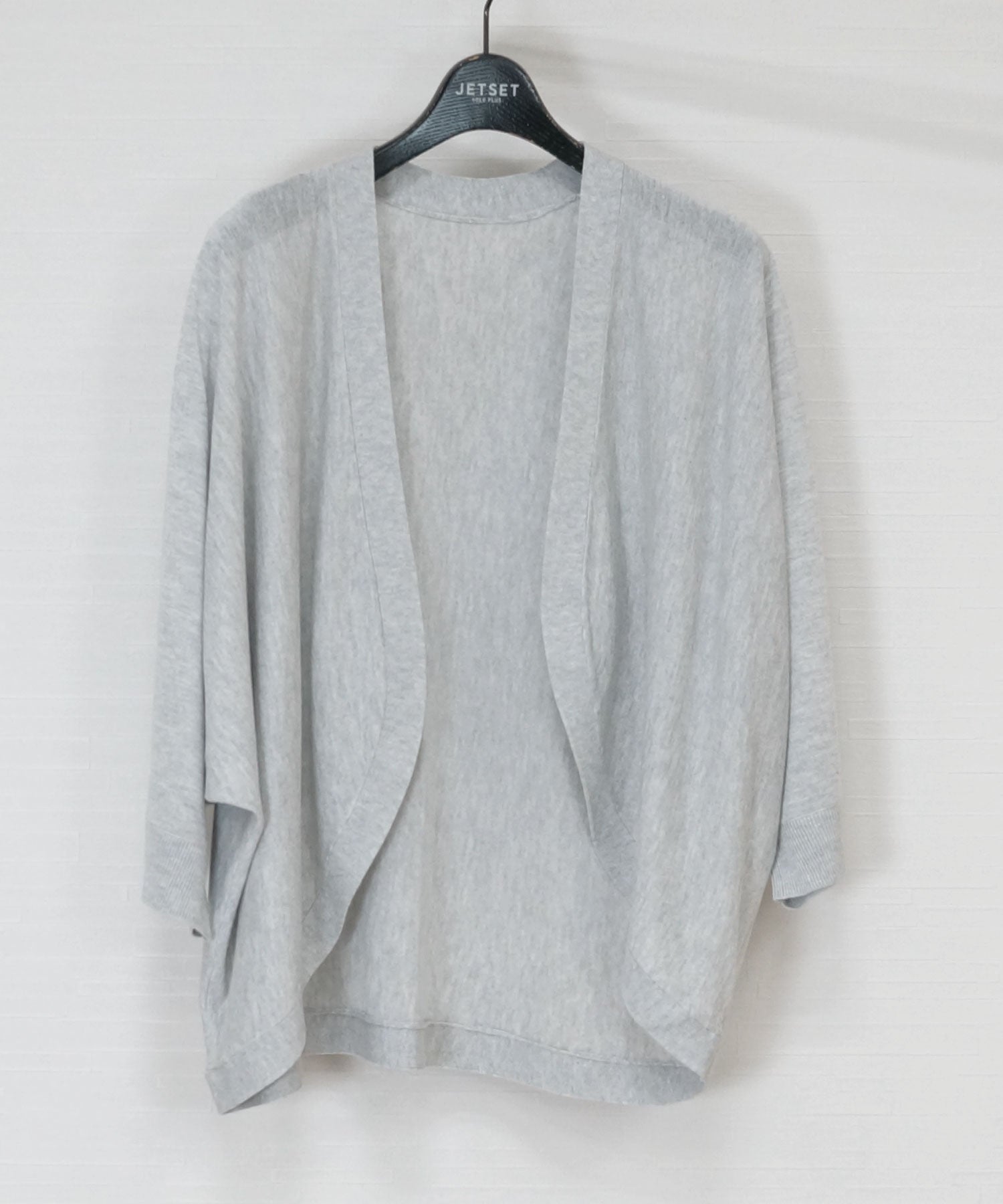 【JETSET SOLO PLUS】スパークリングナイロン清涼ボレロカーディガン