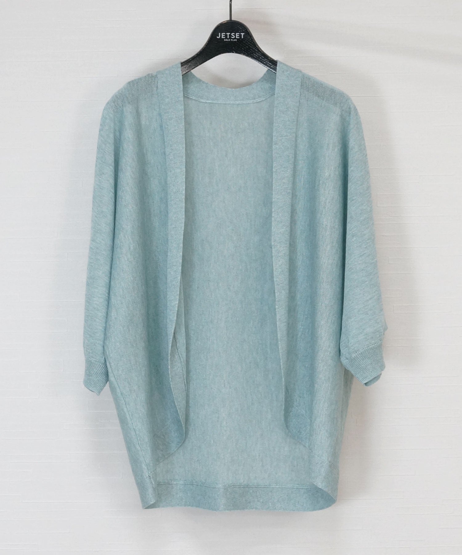 【JETSET SOLO PLUS】スパークリングナイロン清涼ボレロカーディガン