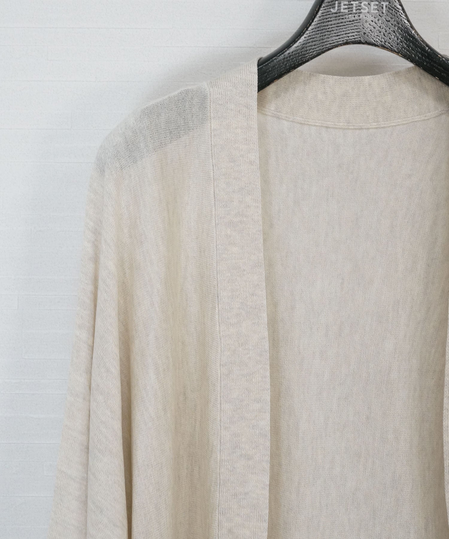 【JETSET SOLO PLUS】スパークリングナイロン清涼ボレロカーディガン