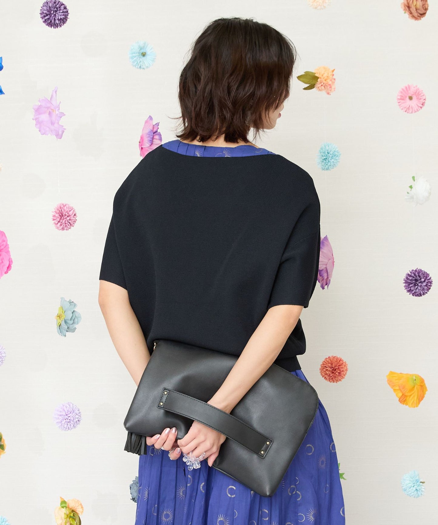 【FONT LAB】ミラノリブフレンチスリーブニット