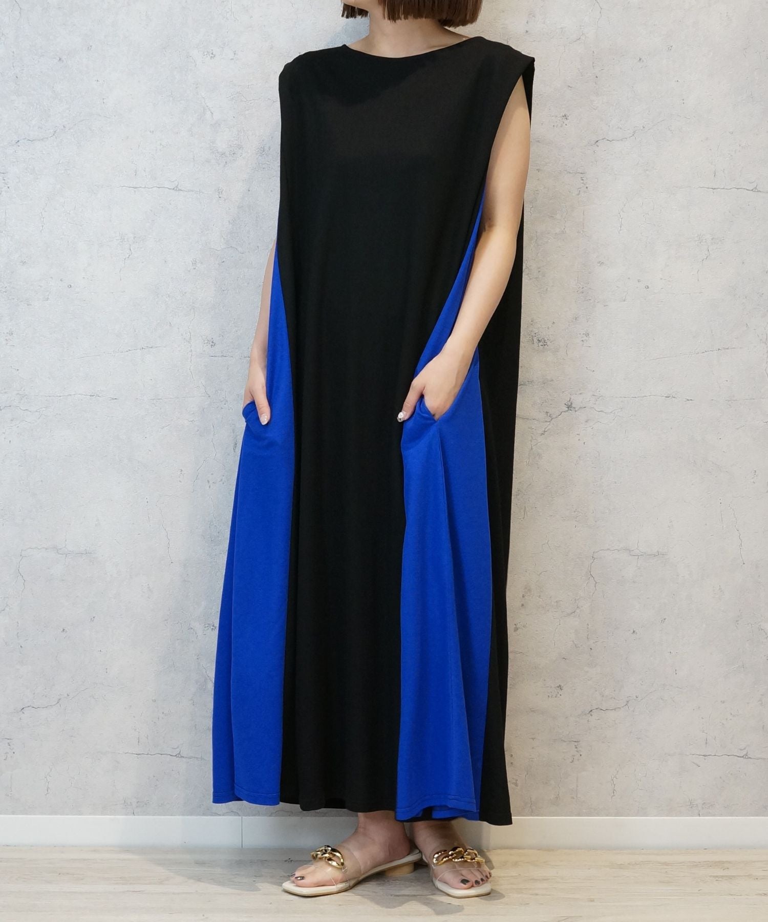 レディース 2WAYワンピース バイカラー 接触冷感 ノースリーブ|JETSET SOLO PLUS(ジェットセットソロプラス) 公式通販|レディース ファッション きれいめカジュアル