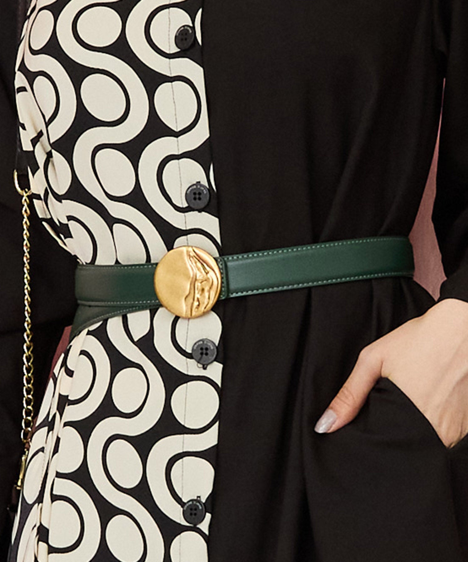 【SKATIE】ゴールドバックルベルト