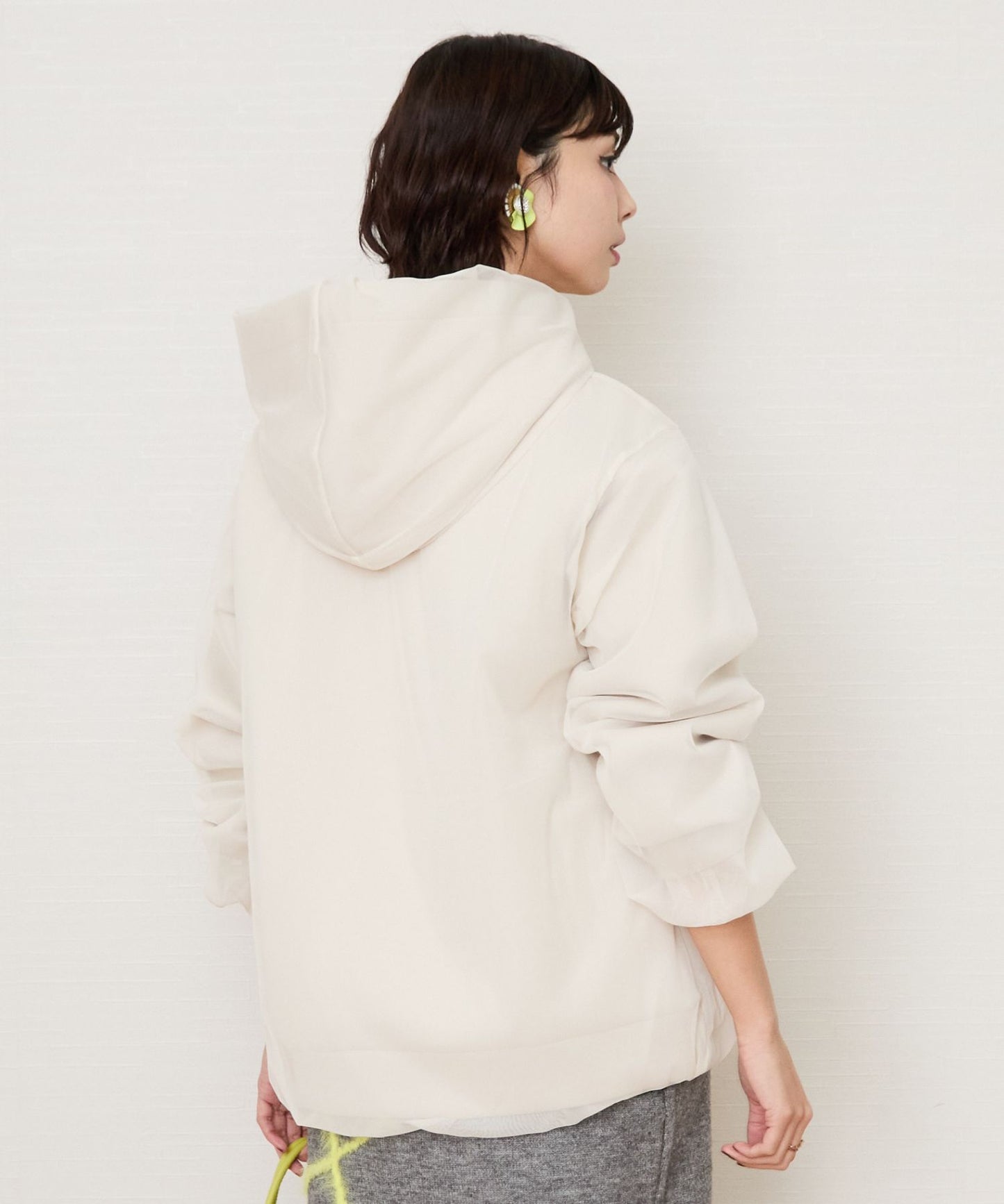 【FONT LAB】チュールコンビリラックスパーカー