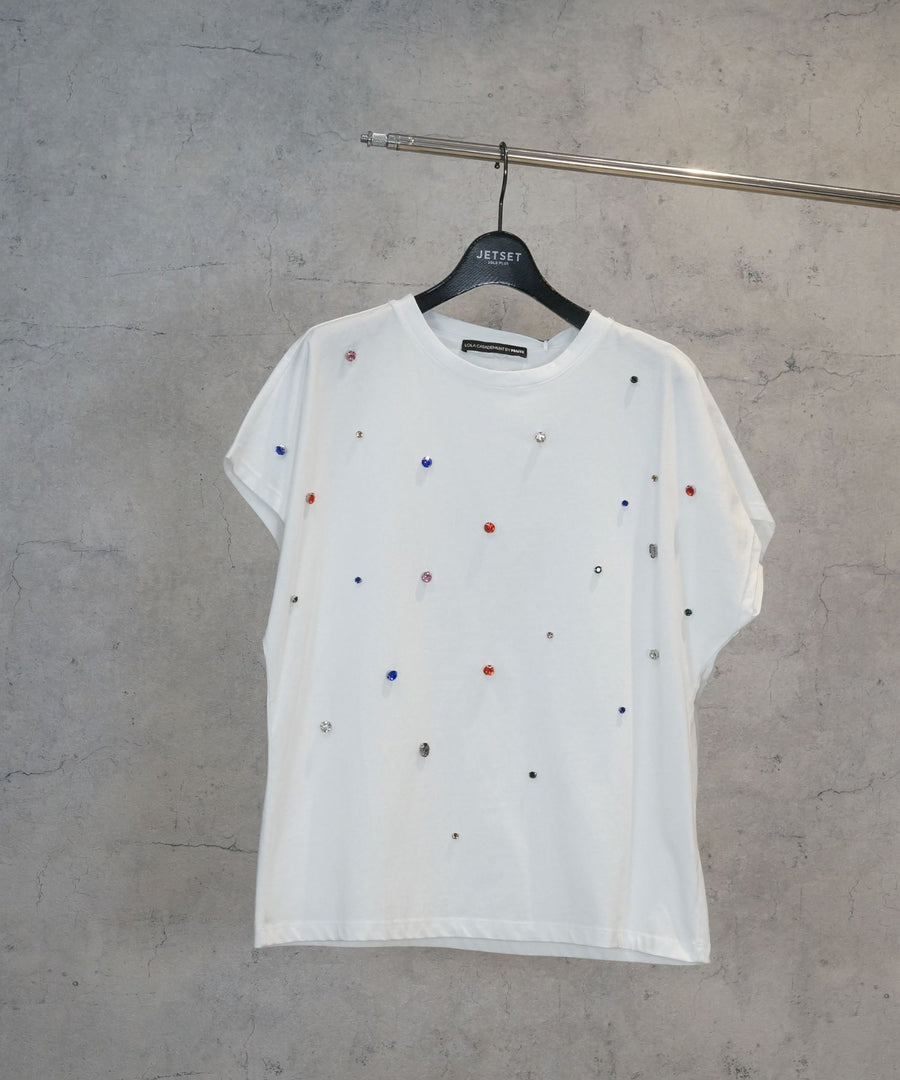 レディース ラインストーン デザイン Tシャツ|JETSET SOLO PLUS(ジェットセットソロプラス) 公式通販|レディース ファッション きれいめカジュアル