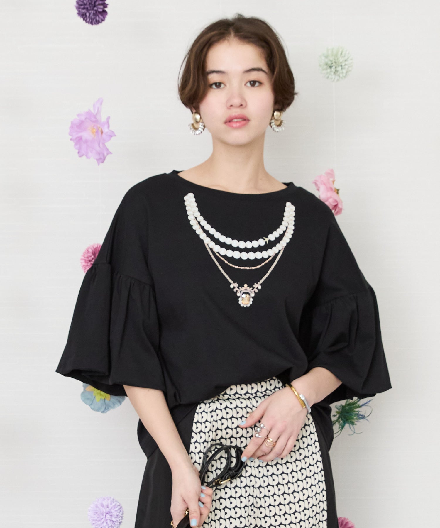 レディース トップス ネックレス プリント|JETSET SOLO PLUS(ジェットセットソロプラス) 公式通販|レディース ファッション きれいめカジュアル