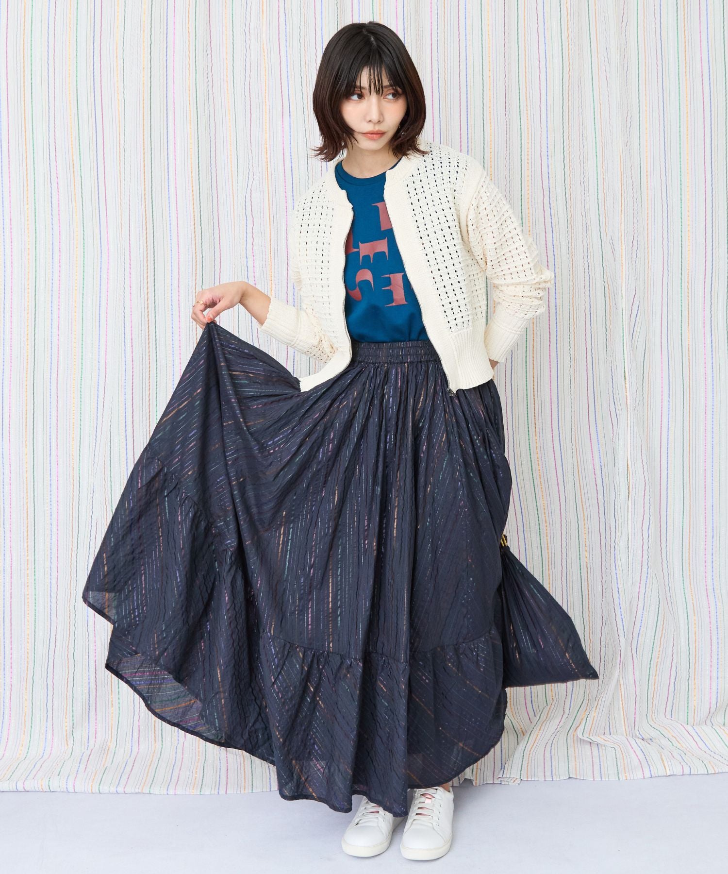 【JETSET SOLO PLUS】JESETロゴシルケットノースリTシャツ