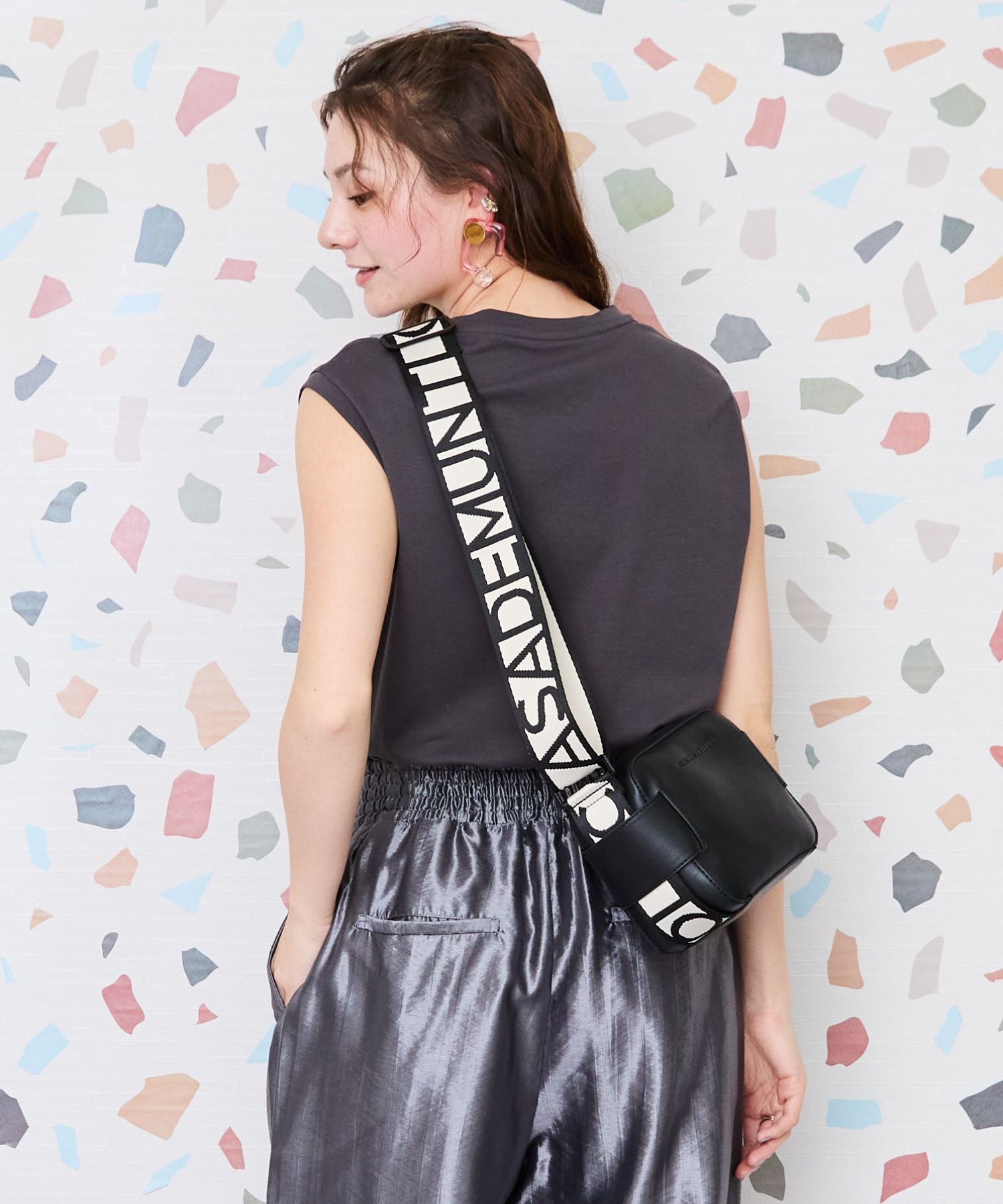 【JETSET SOLO PLUS】JESETロゴシルケットノースリTシャツ