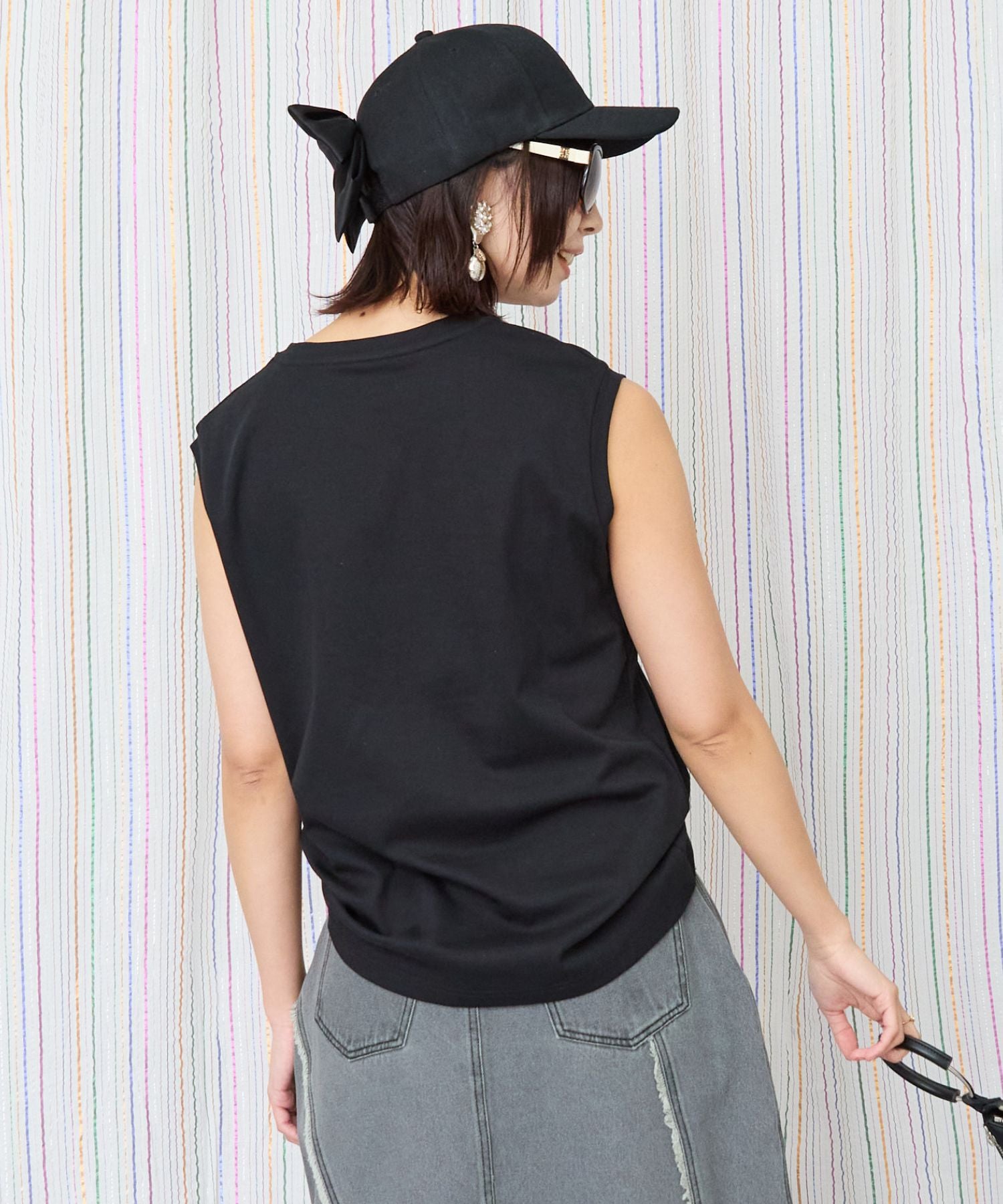 【JETSET SOLO PLUS】JESETロゴシルケットノースリTシャツ