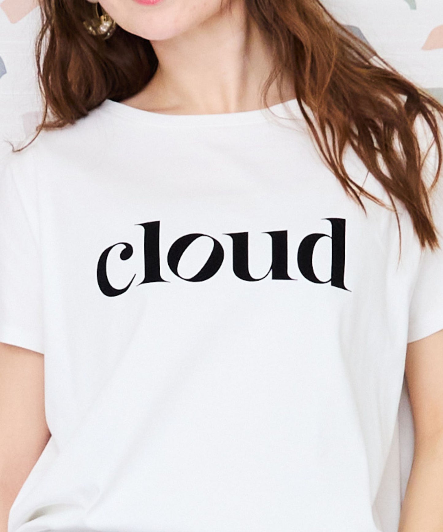 【FONT LAB】フロッキーロゴスーピマコットンTシャツ