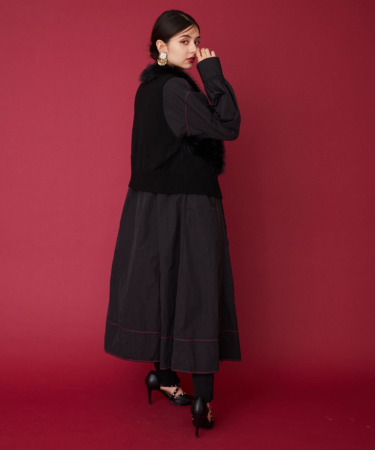 【FONT LAB】ナイロンワッシャー カラーステッチコート - マインドウインド公式オンラインストア