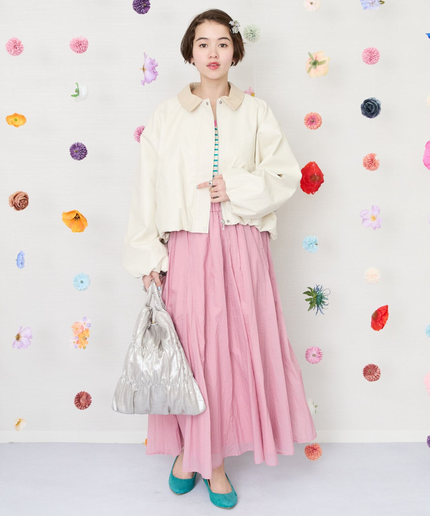 【FONT LAB】メタリックシャーリングトートBAG