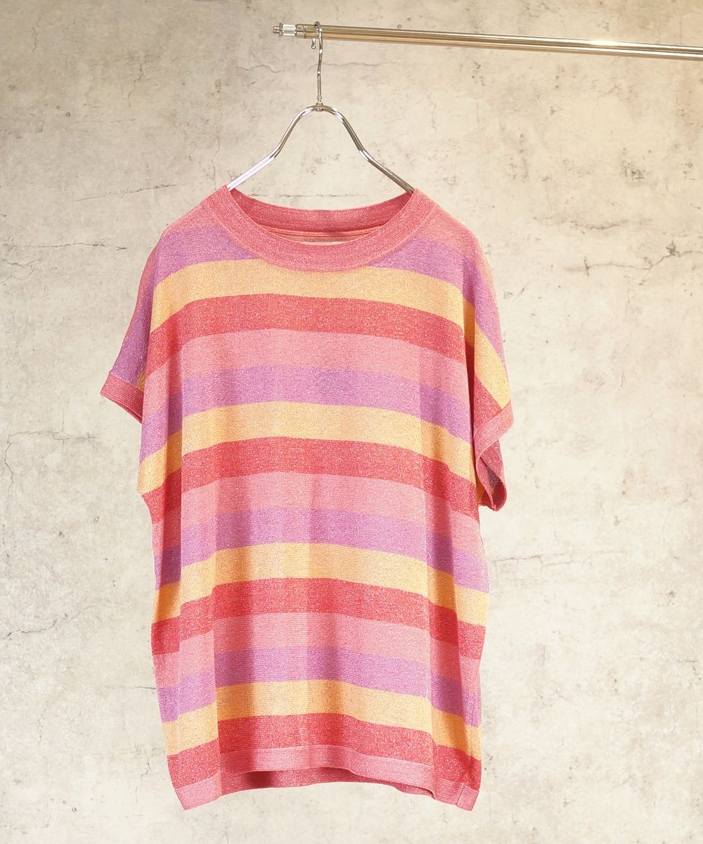 【大きいサイズ】 9号・15号(M・3L) NUMPH ラメボーダーニット | sabstreet my standard(サブストリートマイスタンダード) 公式通販| 大きい サイズ レディース ファッション