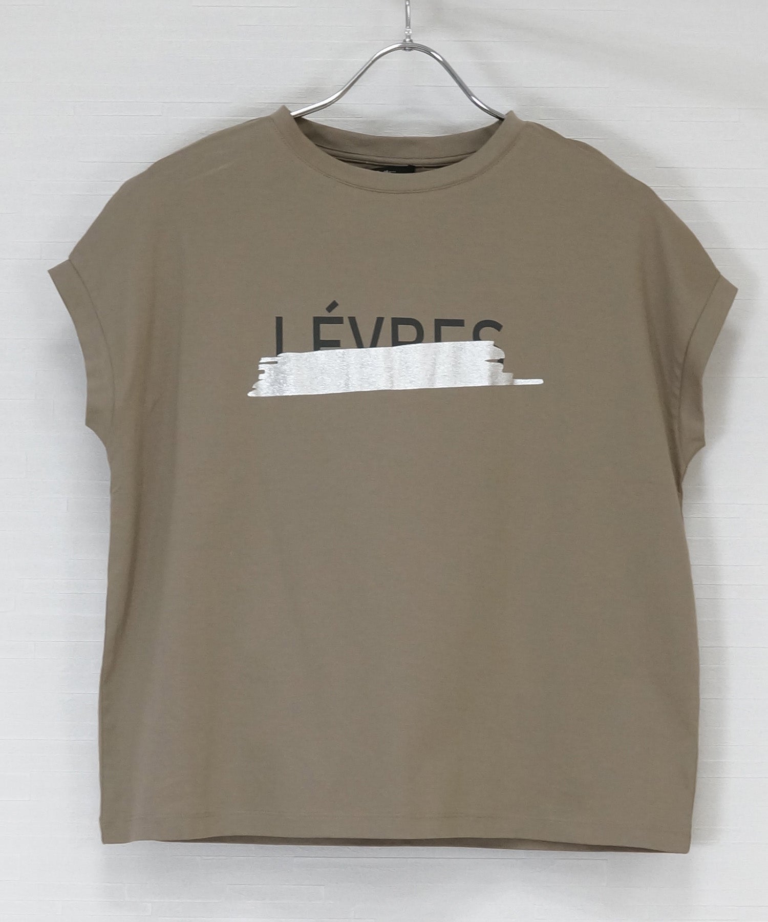 【FONT LAB】箔プリント×ロゴスーピマコットンTシャツ