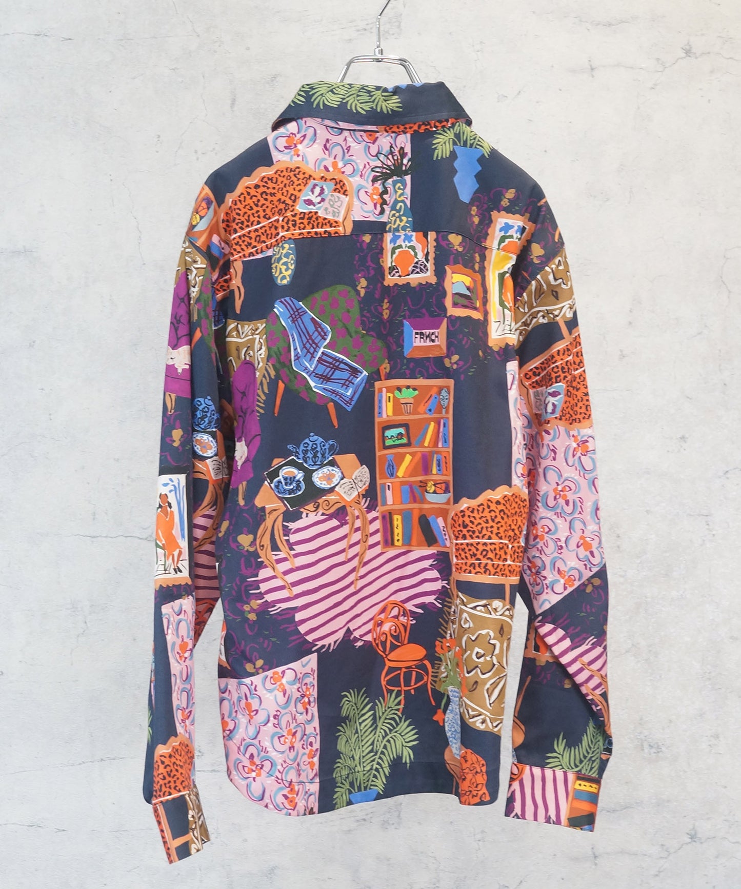 01-5915【FRNCH】ナイトラウンジプリントシャツ