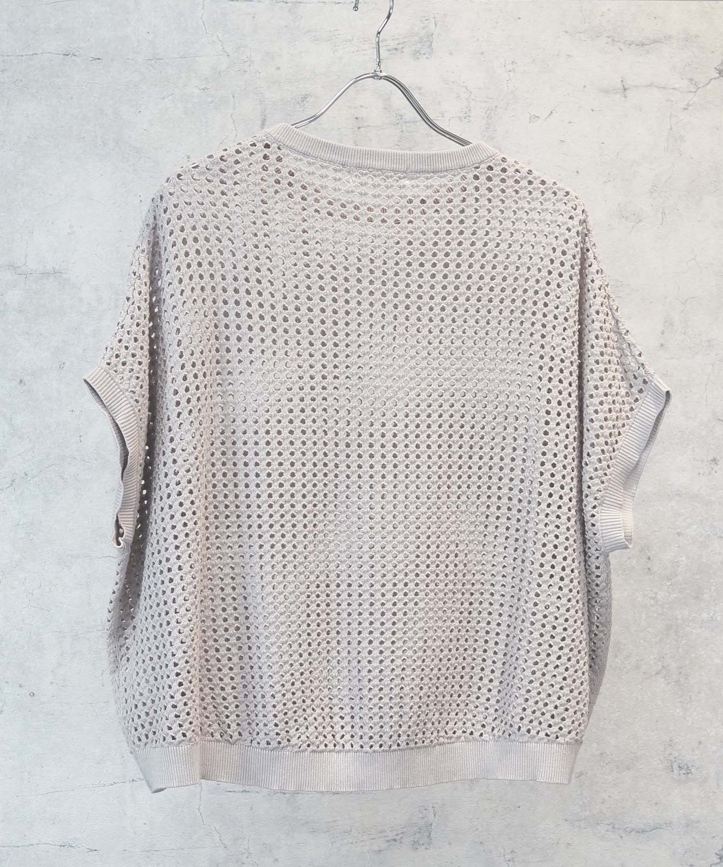 【FONT LAB】コットンメッシュオーバーサイズニット