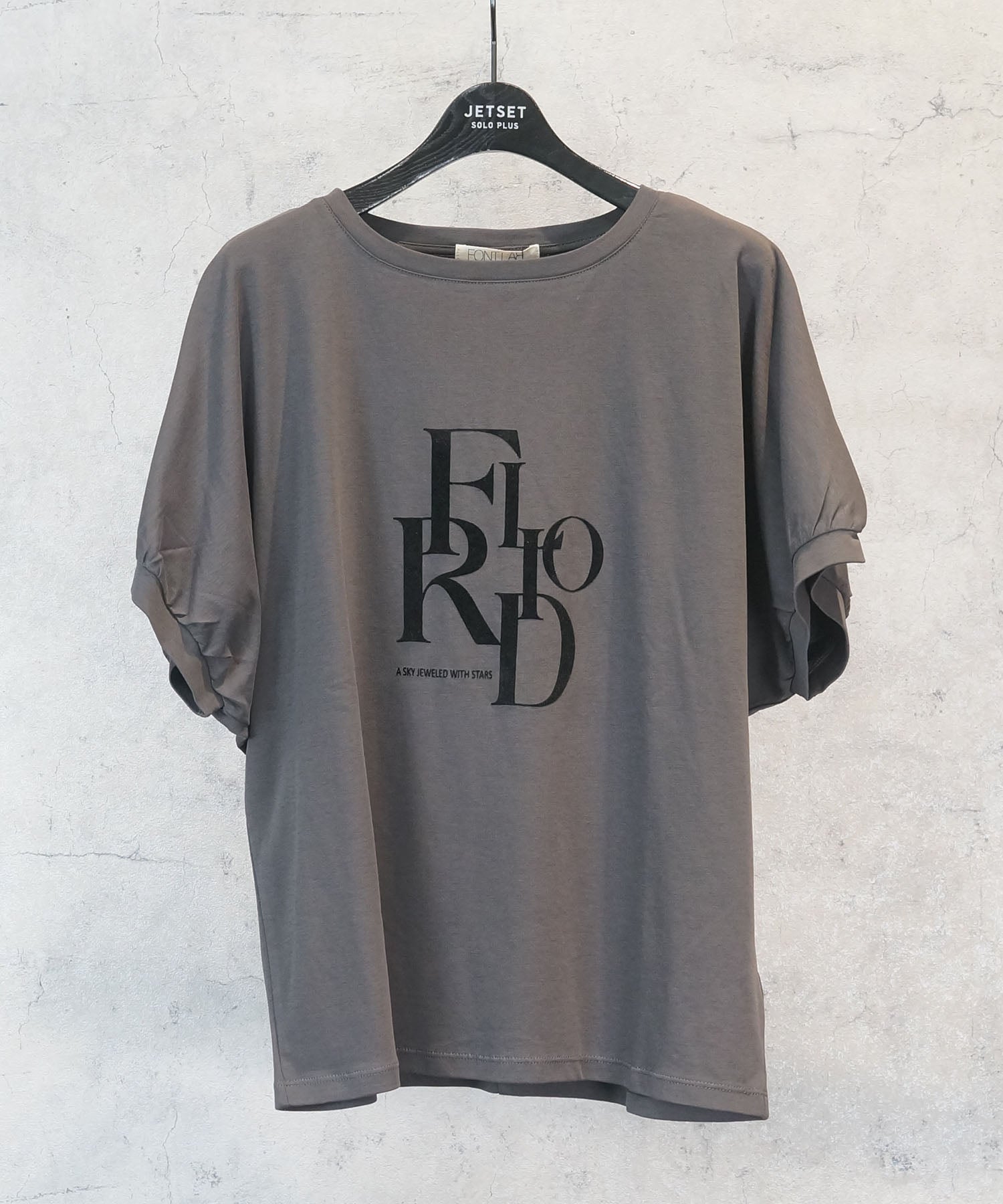【FONT LAB】フロッキーロゴTシャツ