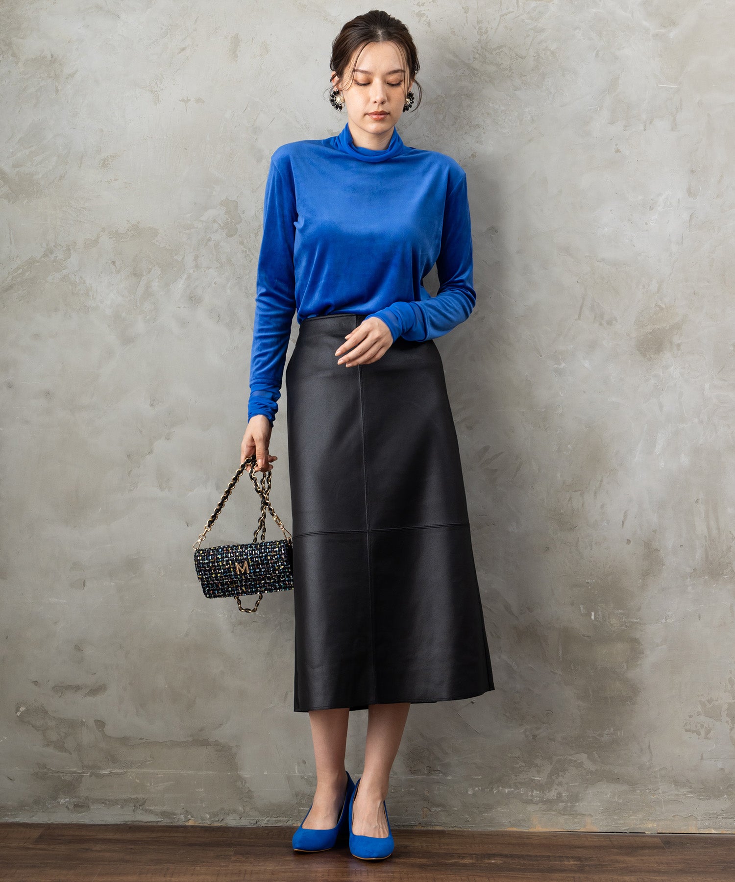 【人気アイテムにつき再入荷・新色追加】【FONT LAB】ベロア×チュールコンビタートル‘25