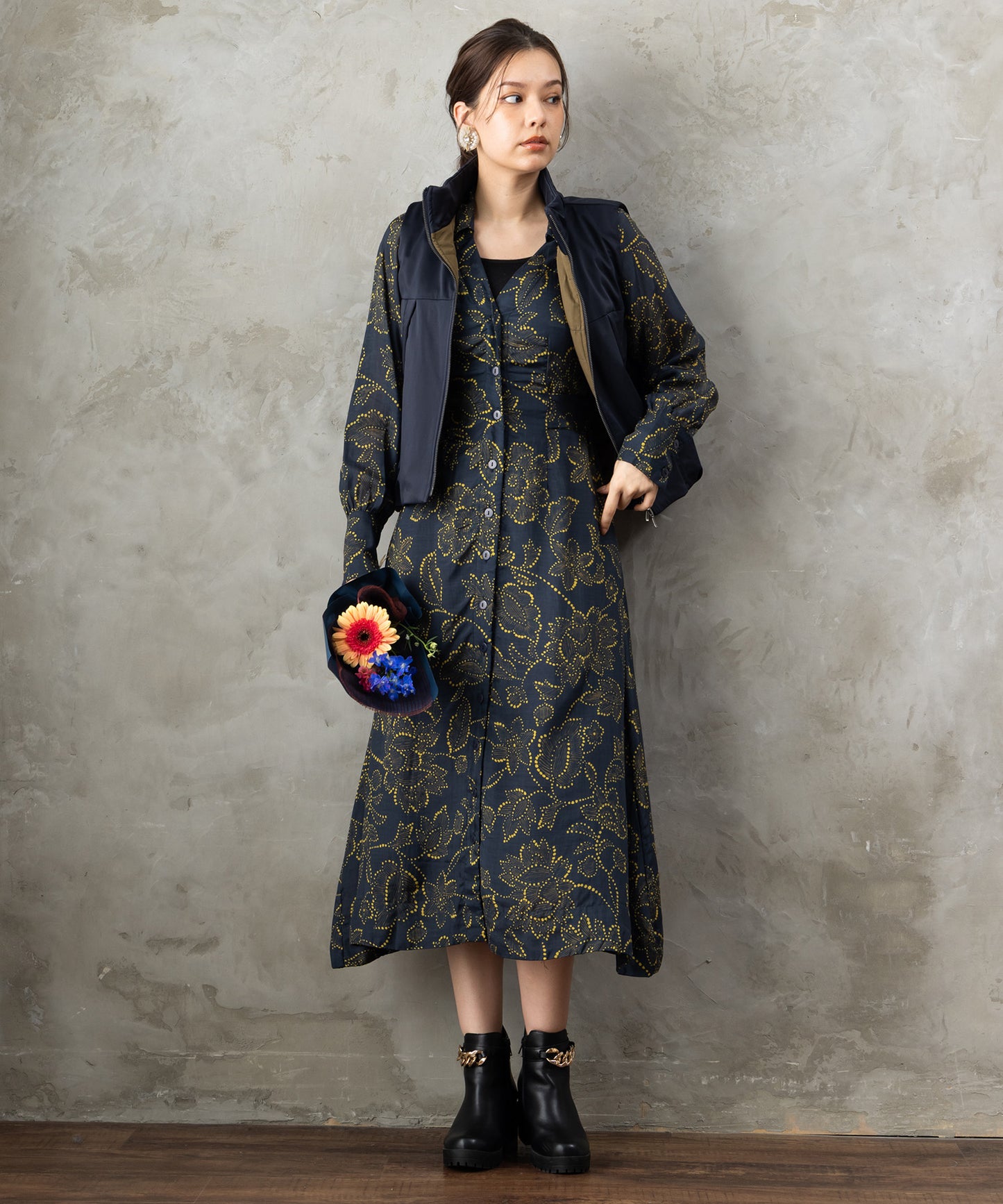 73-5577【JETSET SOLO PLUS】LIMONTA中綿ベスト