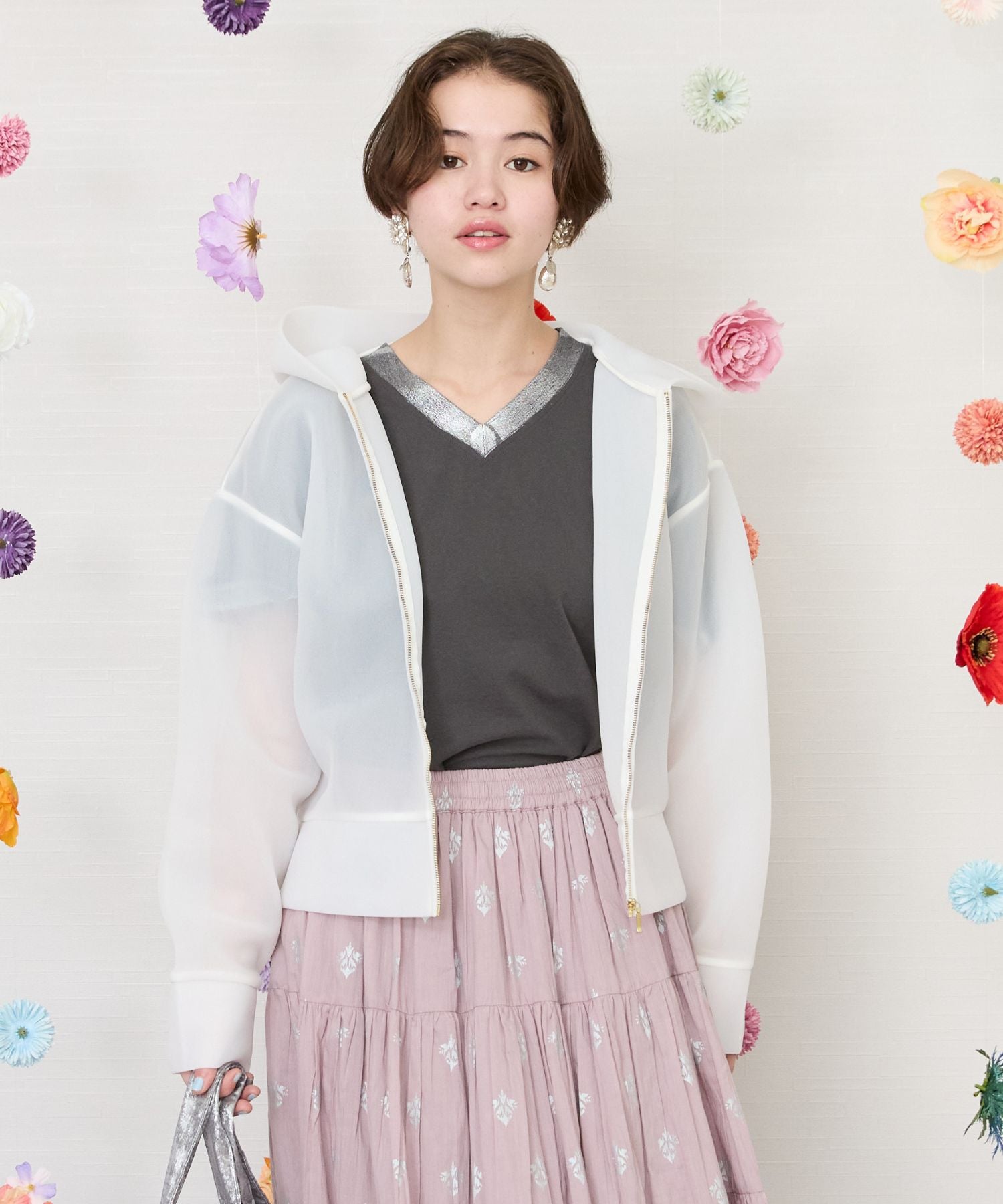 レディース アウター パーカー シアーダンボール|JETSET SOLO PLUS(ジェットセットソロプラス) 公式通販|レディース ファッション きれいめカジュアル