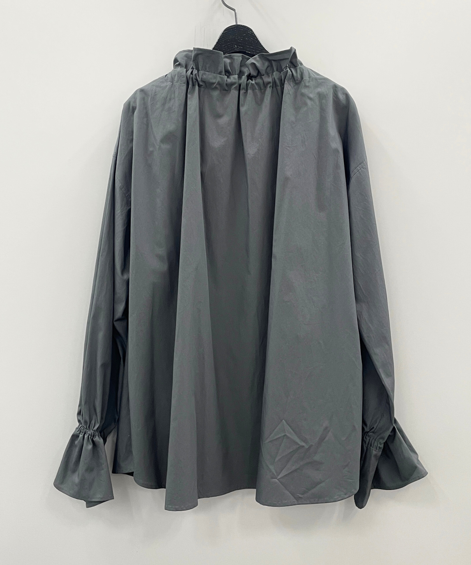 【FONT LAB】オーガニックコットンフリルカラーブラウス