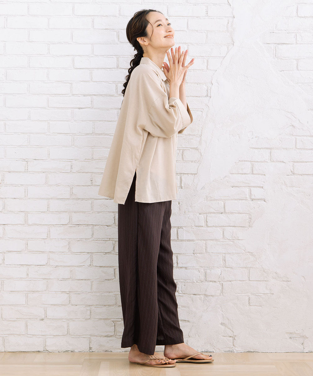 【sabstreet bis】スキッパーゆるシャツ