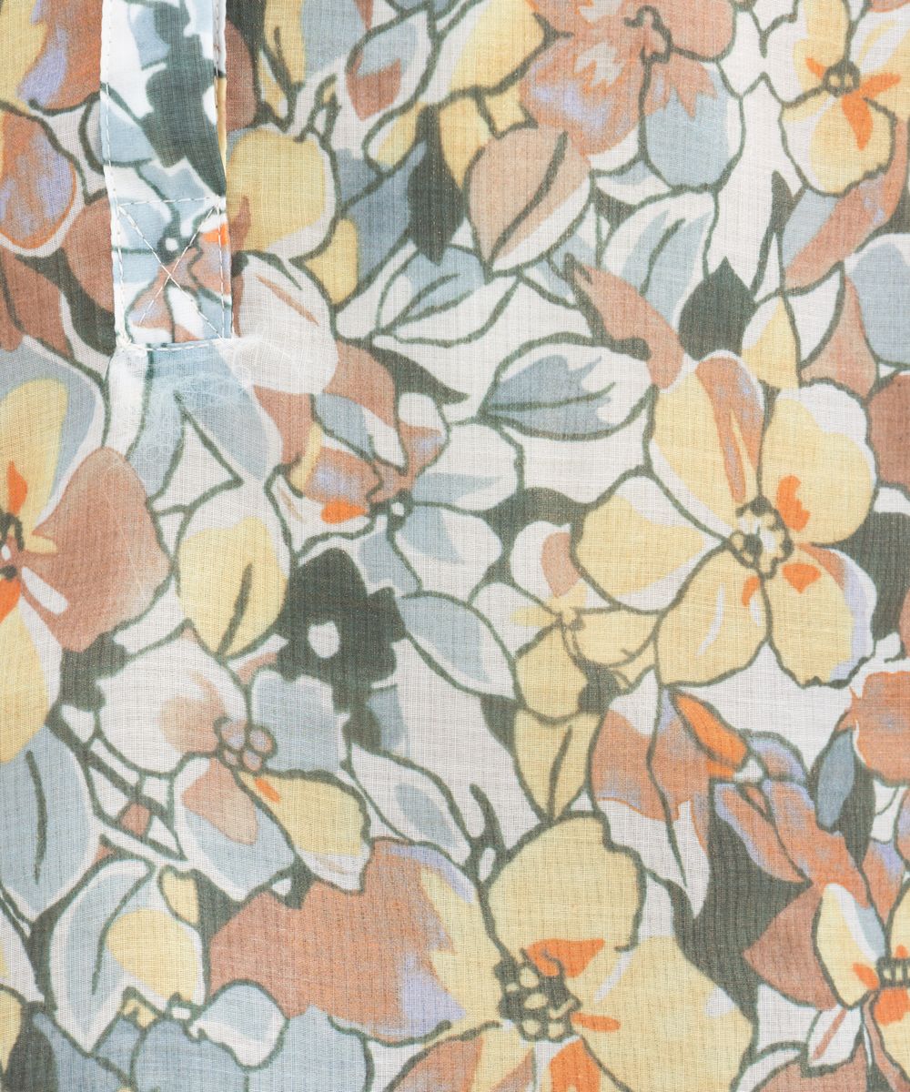 THE Korner カモフラフラワーシャツ