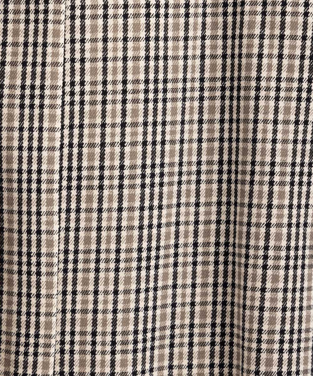 Humility ウエストドロストフーディチェックコート