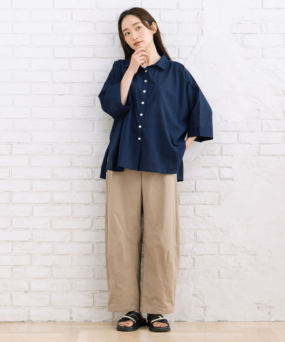 【sabstreet bis】スキッパーゆるシャツ