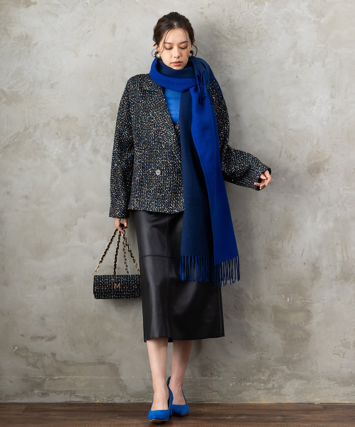 【SKATIE】ダブルフェイスストール