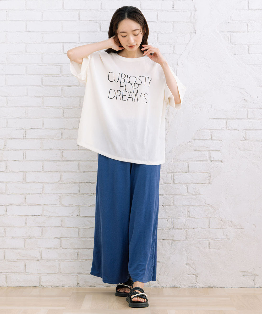 【sabstreet bis】6分袖ロゴカットソー