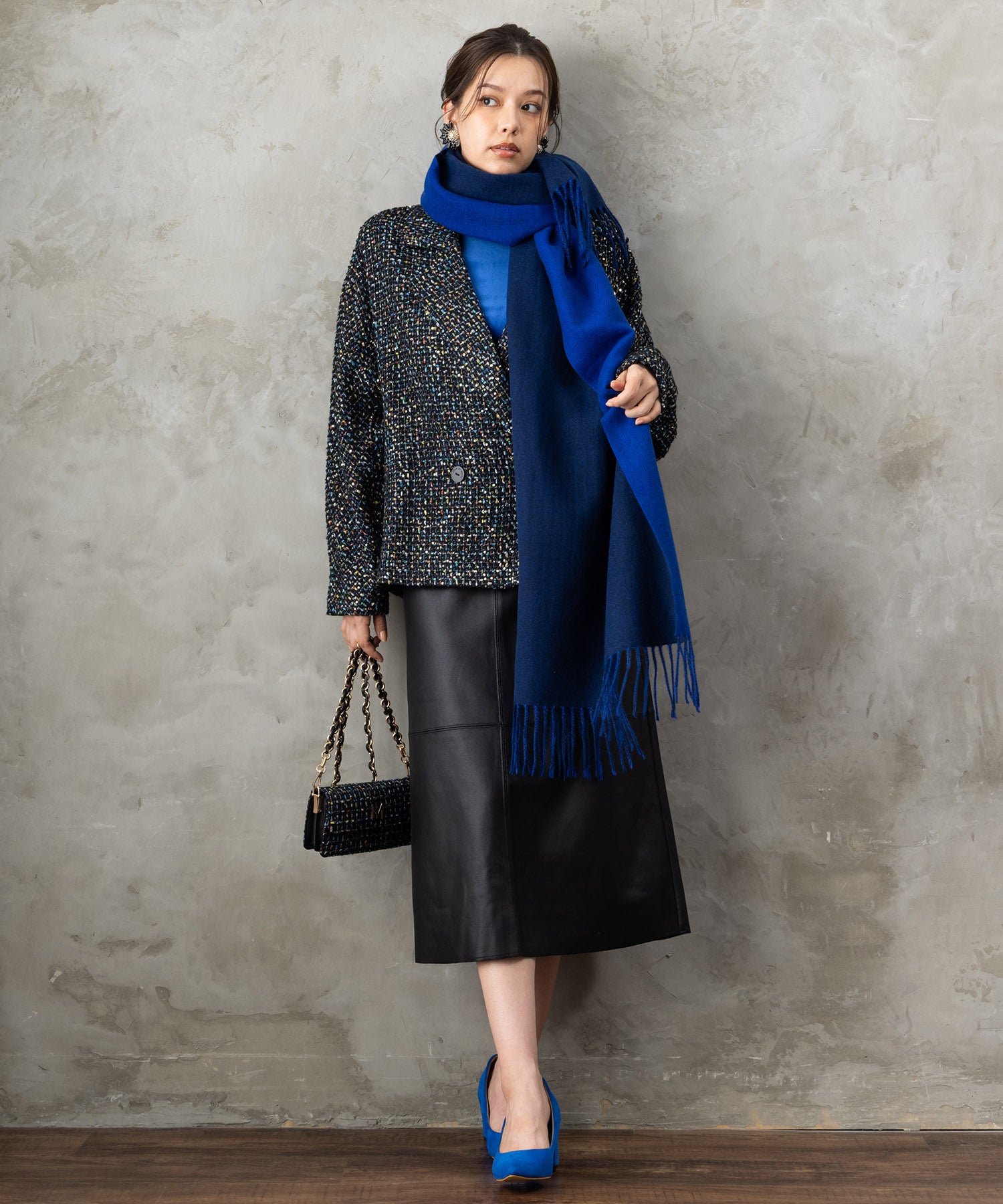 【SKATIE】ダブルフェイスストール