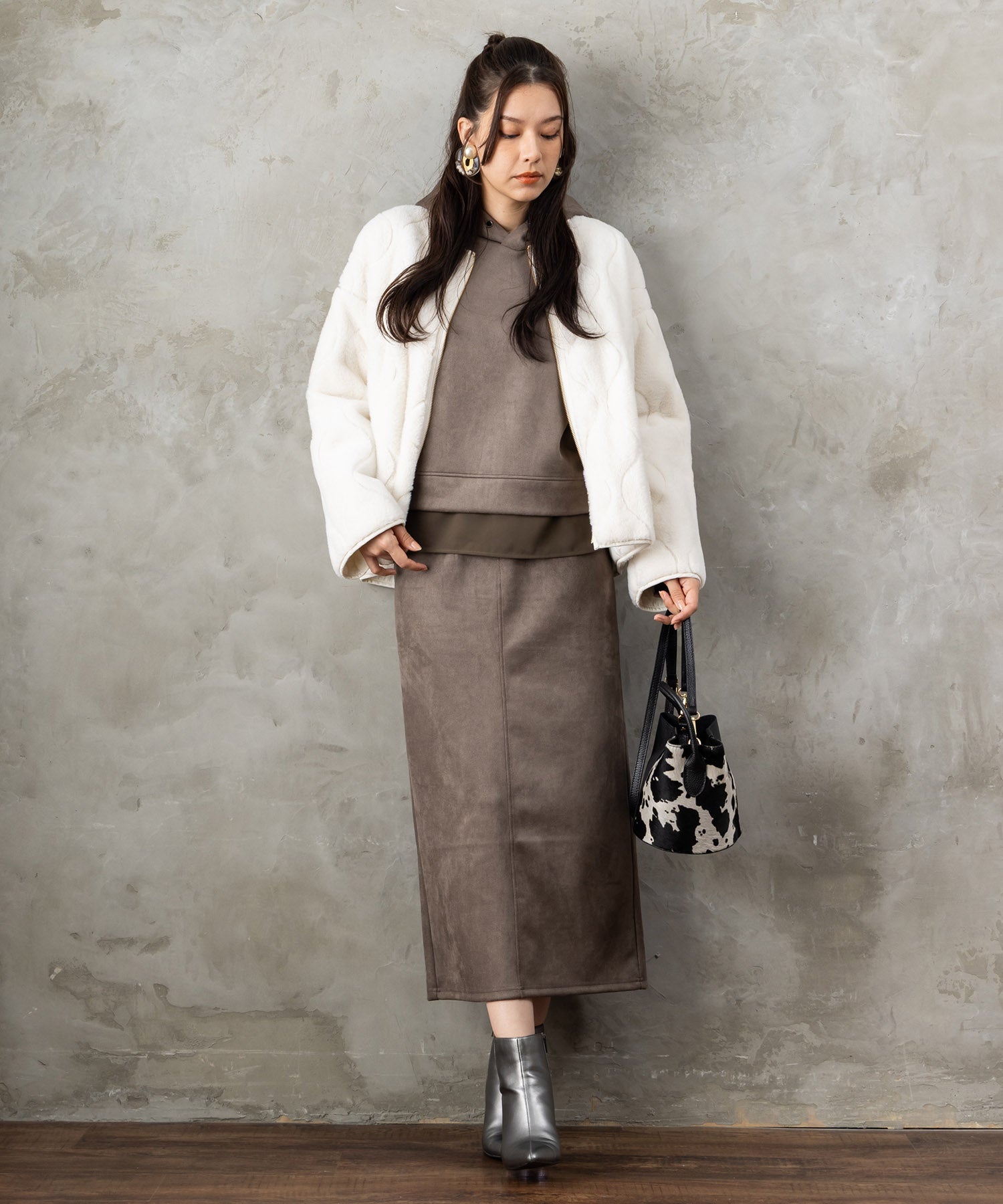 【FONT LAB】オニオンキルティングリバーシブルブルゾン