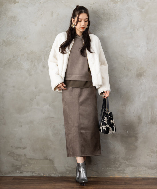 【FONT LAB】オニオンキルティングリバーシブルブルゾン