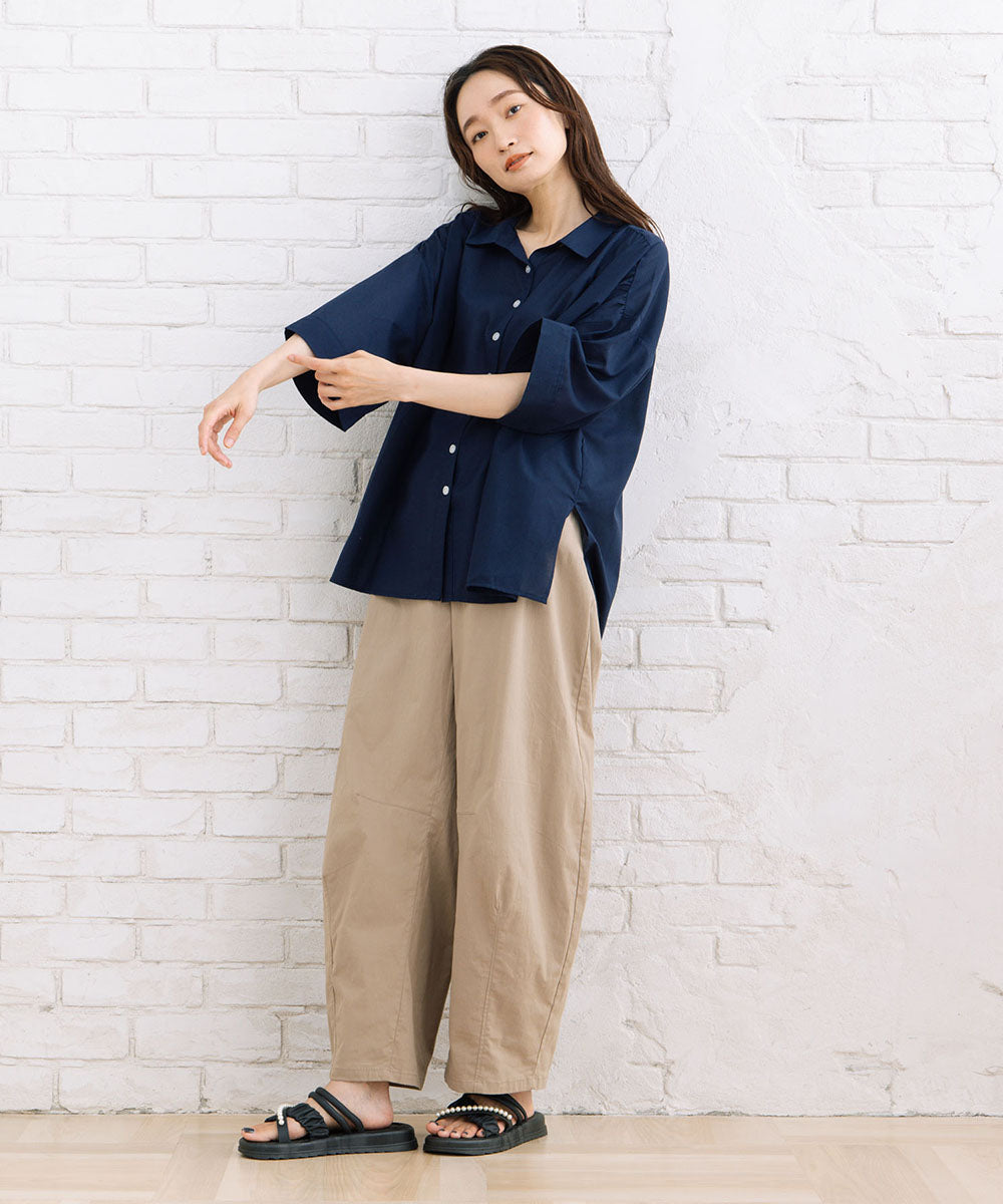 【sabstreet bis】スキッパーゆるシャツ