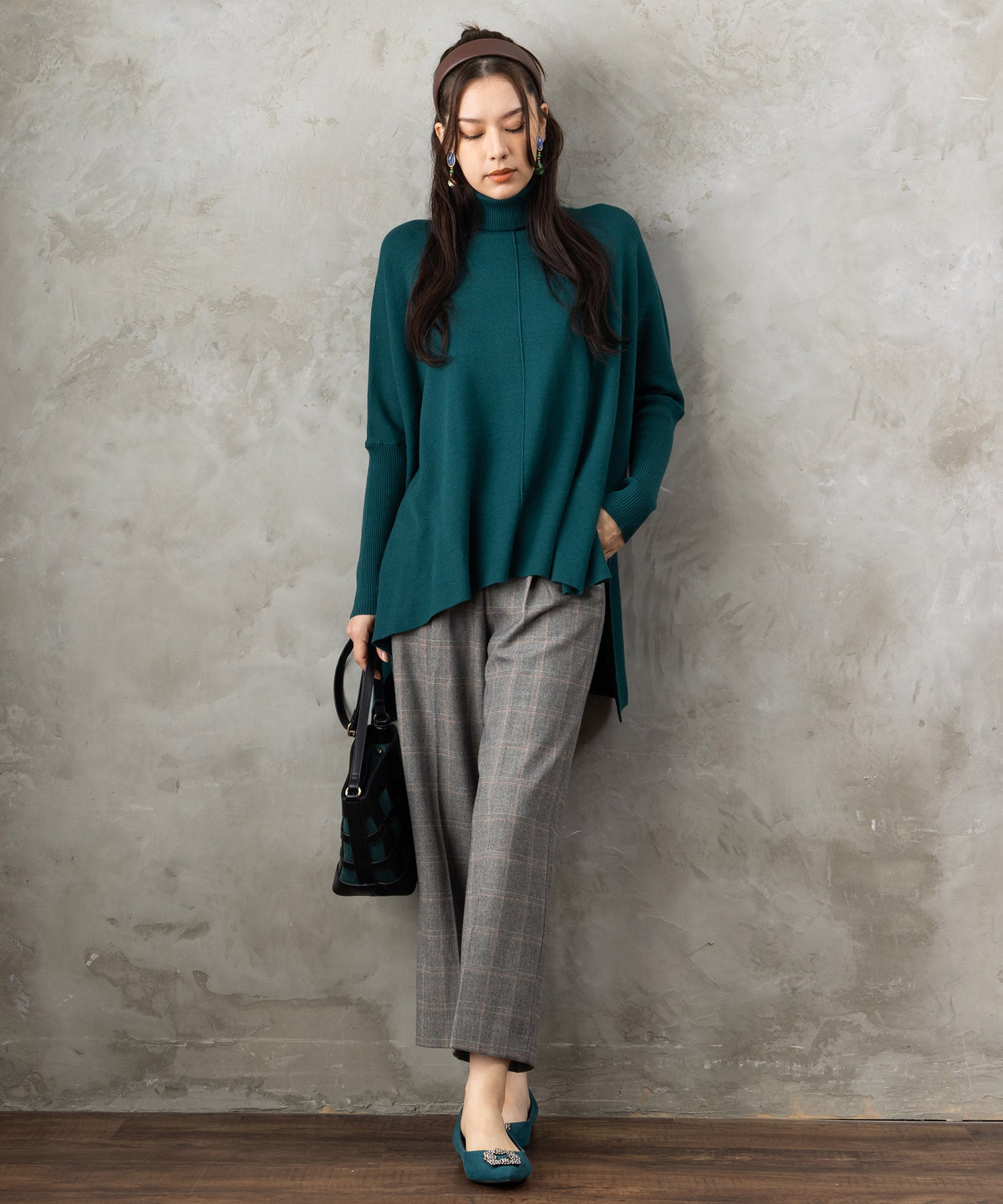 【FONT LAB】抗菌ポンチョニット