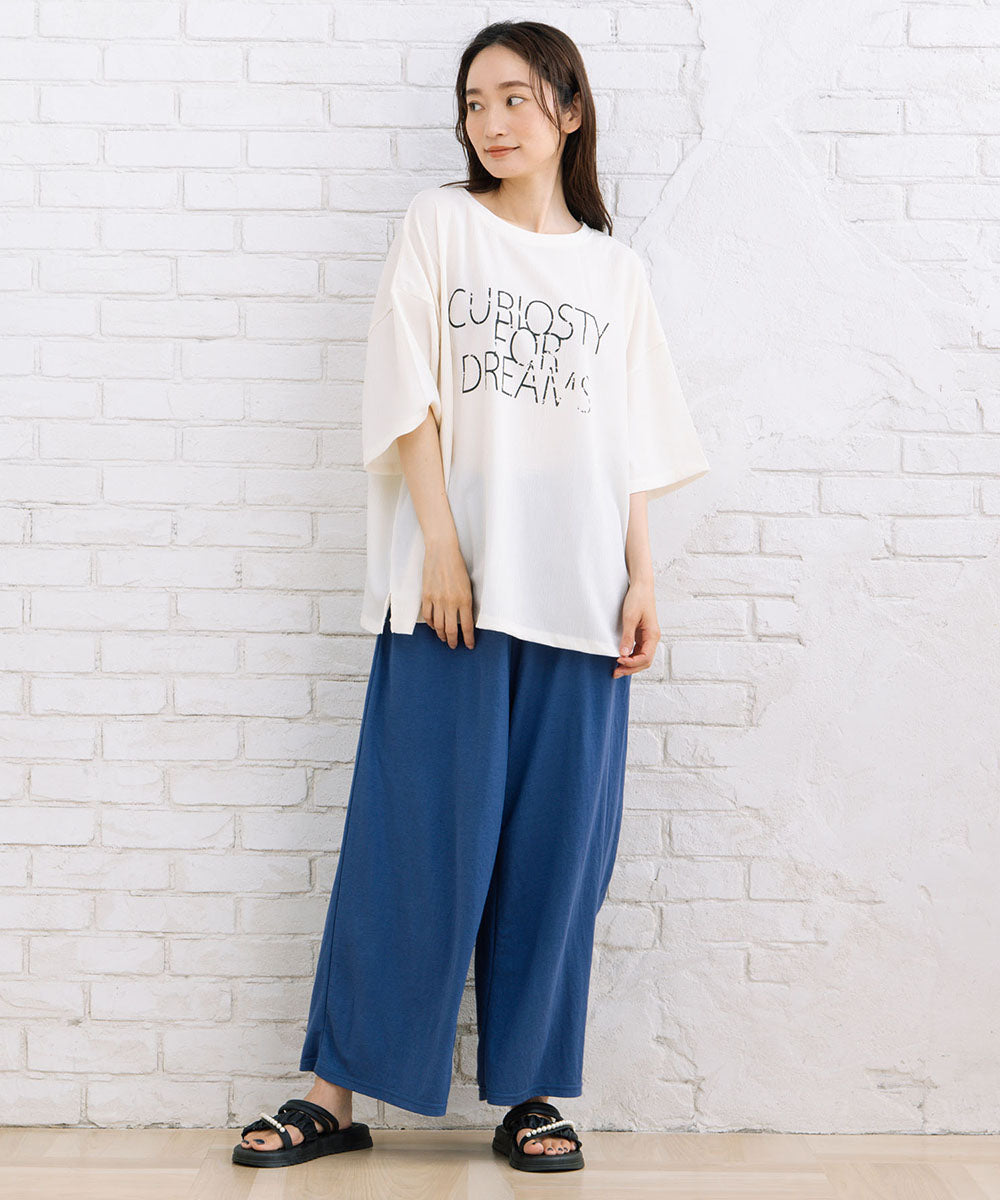 【sabstreet bis】6分袖ロゴカットソー