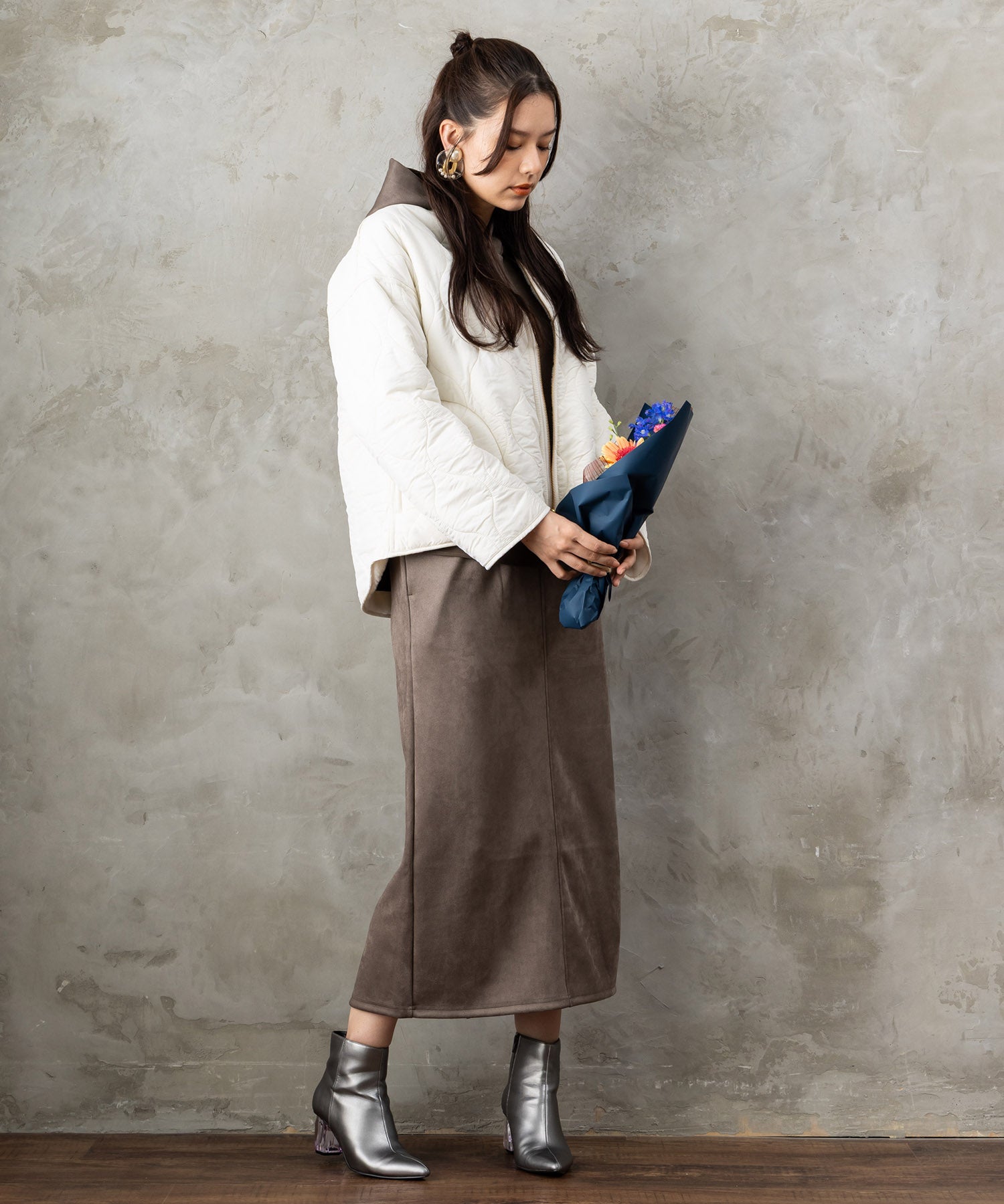 【FONT LAB】オニオンキルティングリバーシブルブルゾン