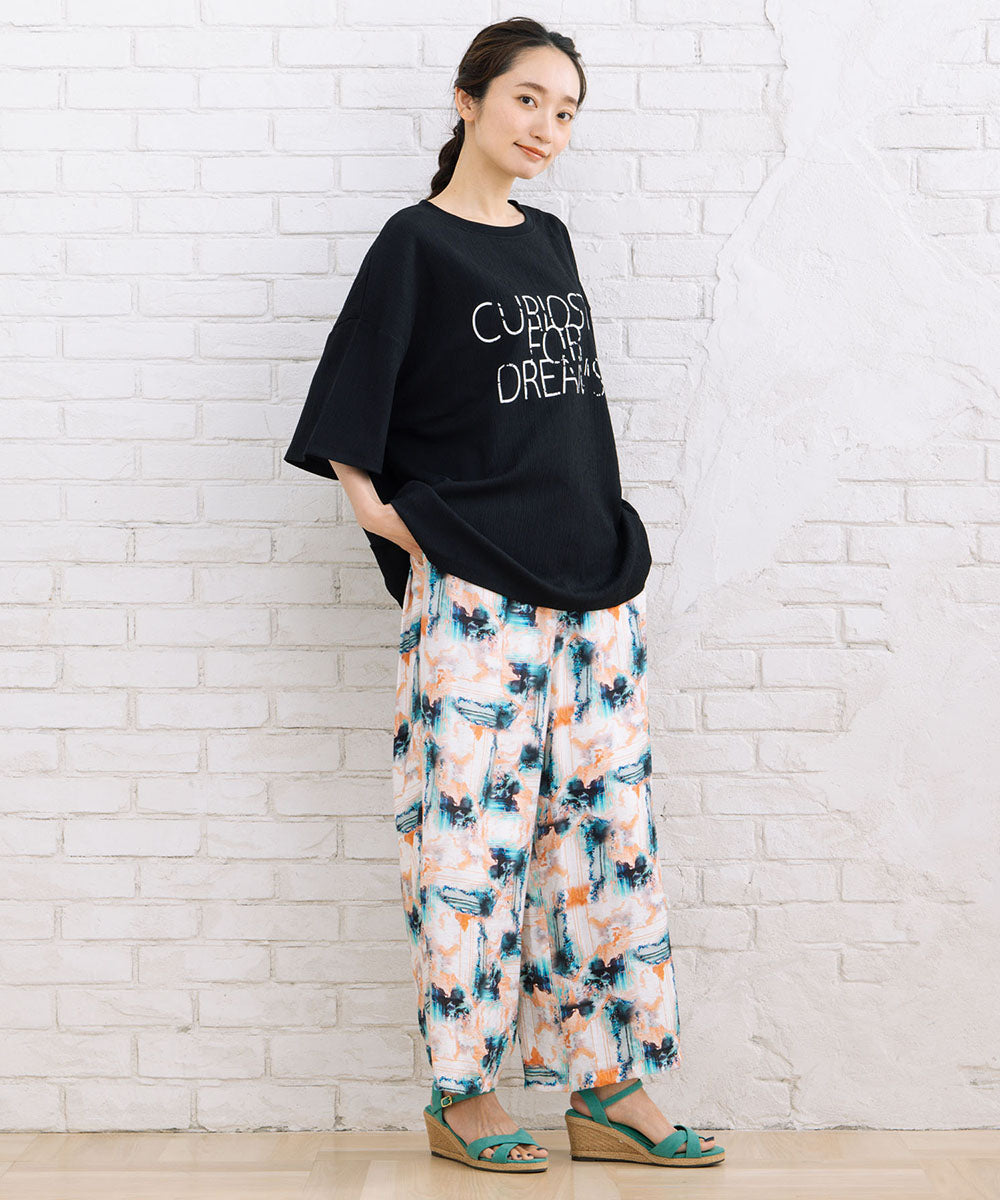 【sabstreet bis】6分袖ロゴカットソー