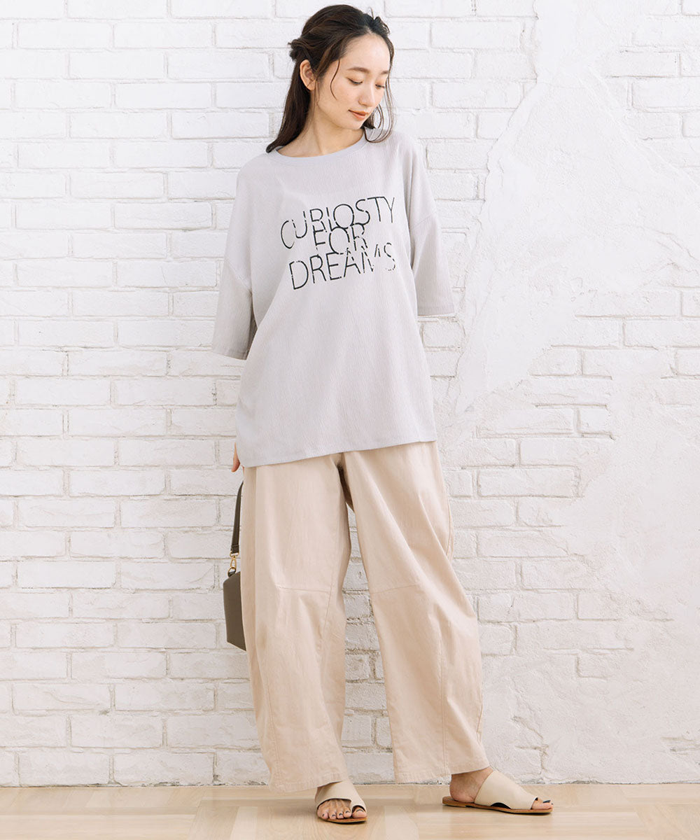 【sabstreet bis】コットンストレッチカーブタックパンツ