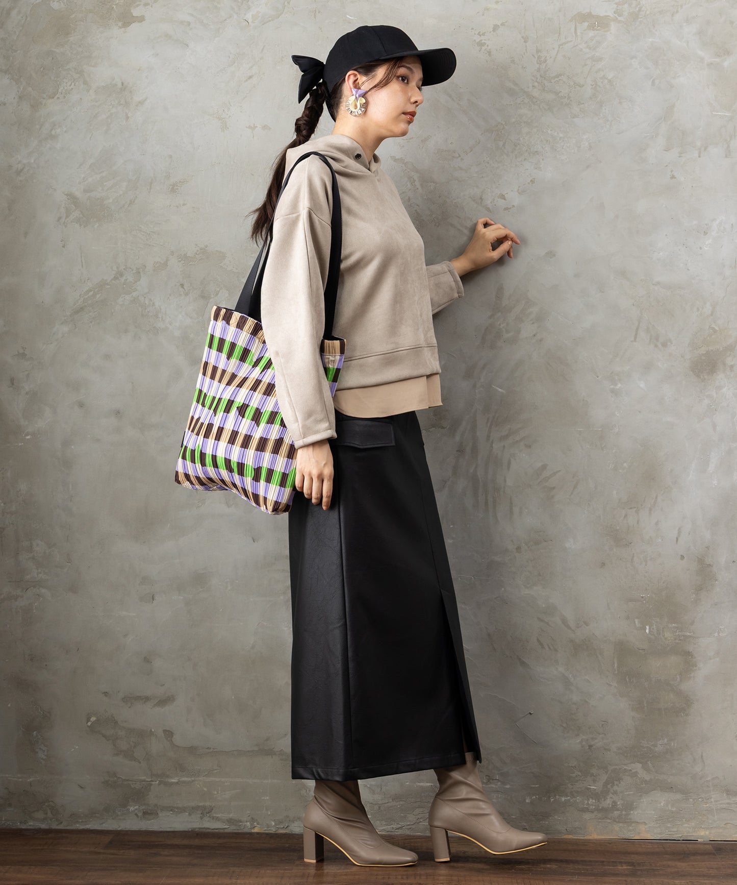 【SKFK】プリーツトートBAG