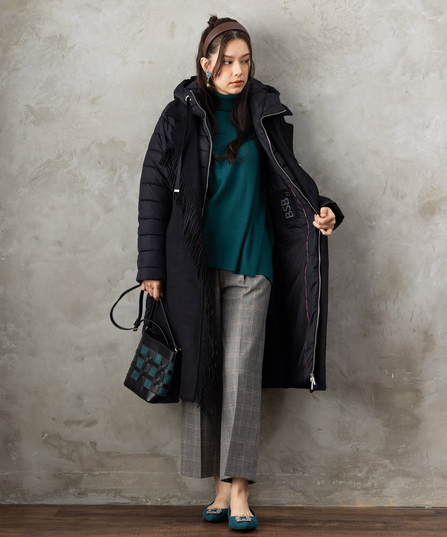 【FONT LAB】抗菌ポンチョニット