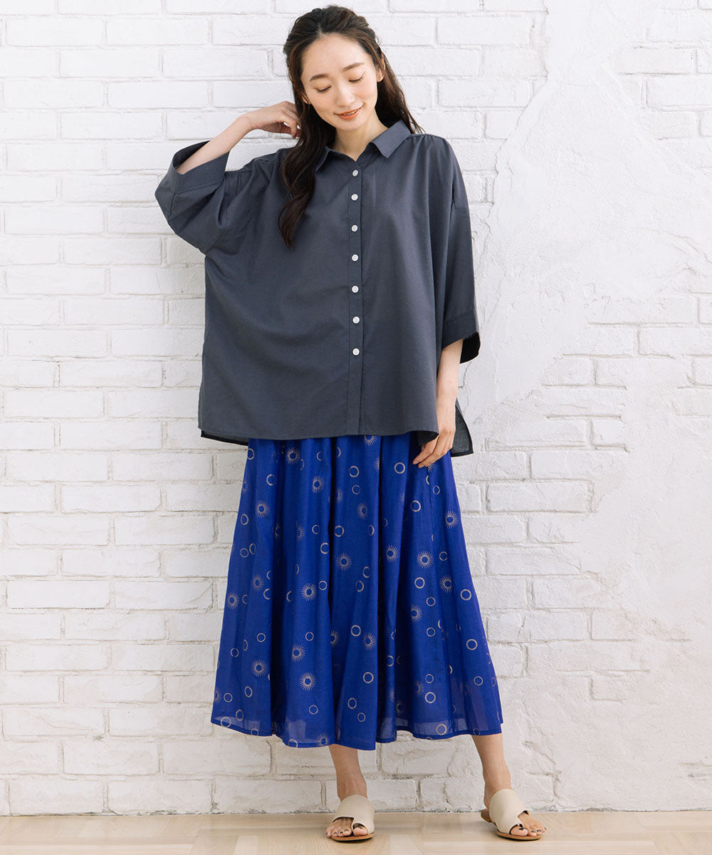 【sabstreet bis】スキッパーゆるシャツ