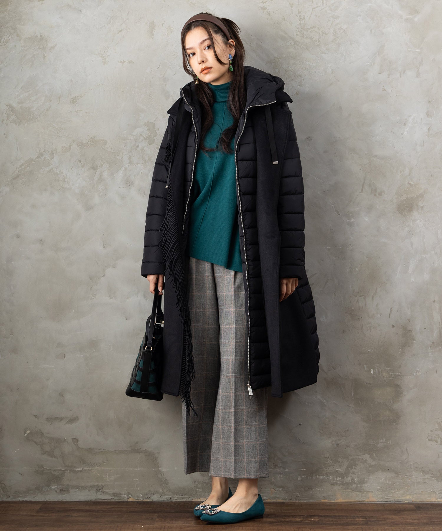 【FONT LAB】抗菌ポンチョニット