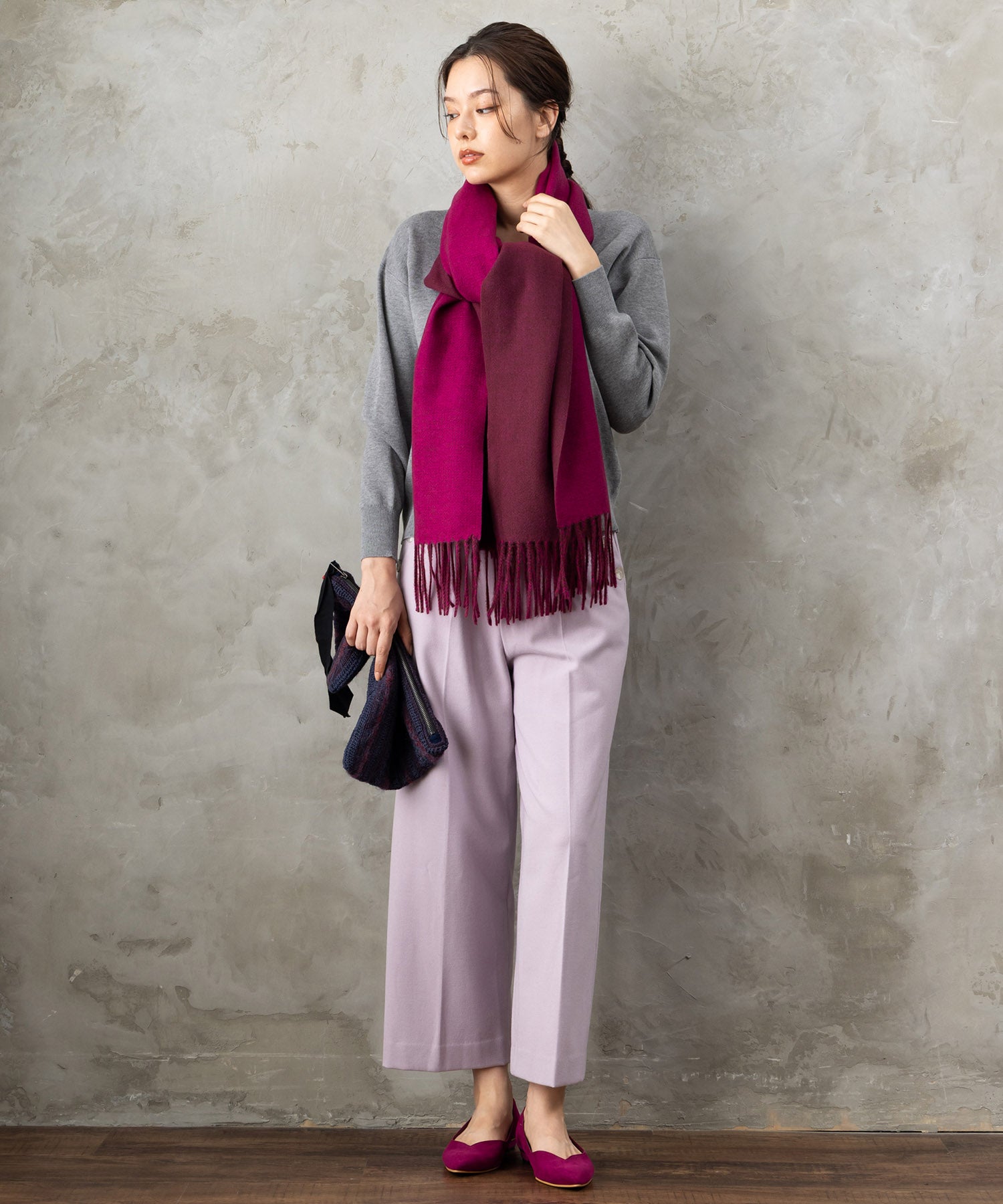 【SKATIE】ダブルフェイスストール