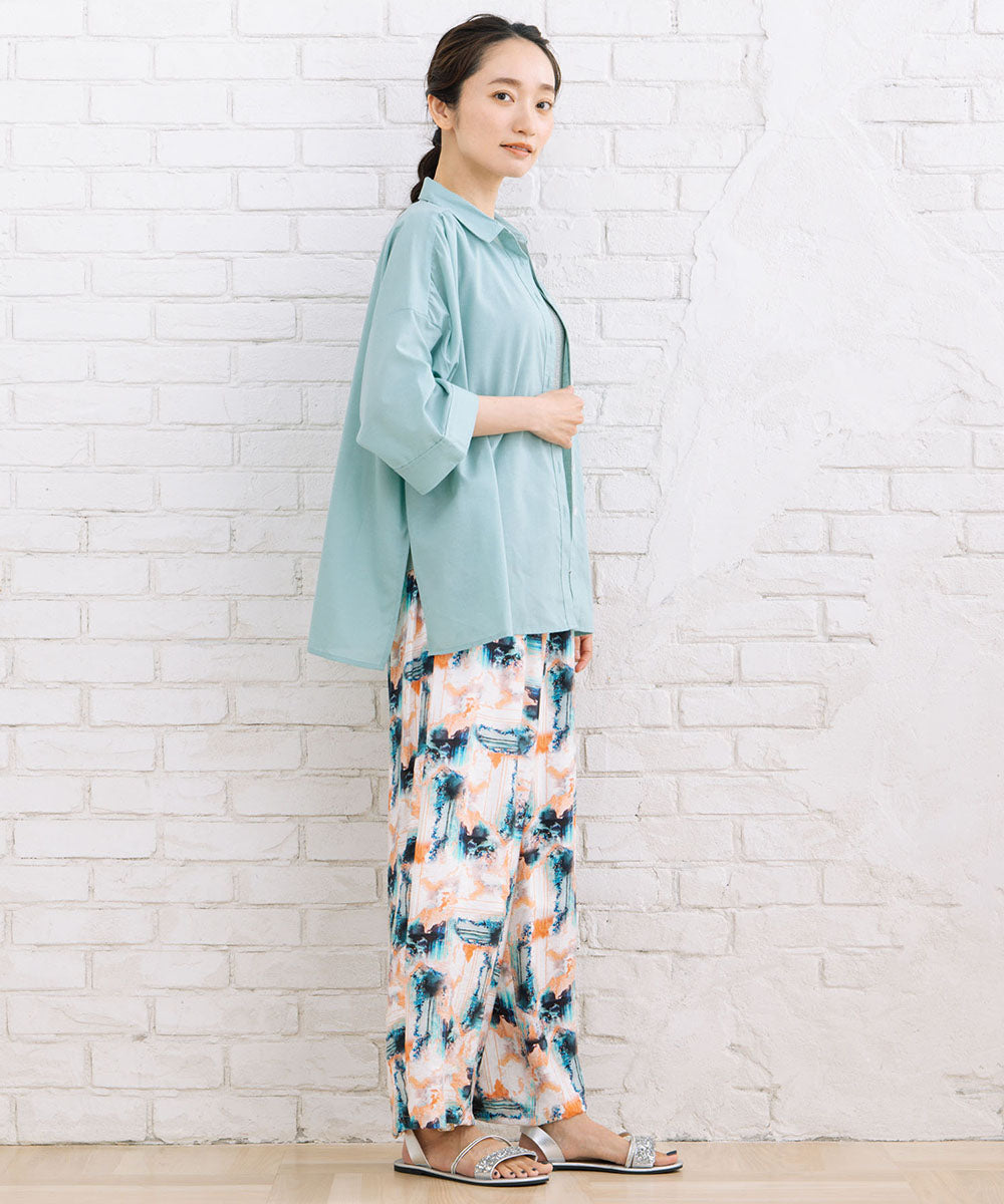 【sabstreet bis】スキッパーゆるシャツ