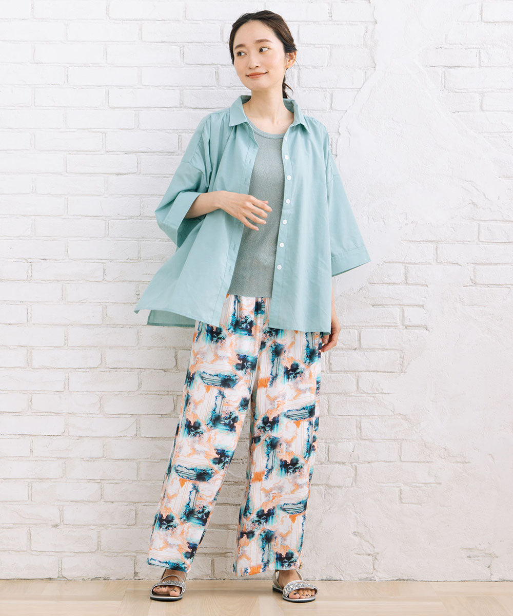 【sabstreet bis】スキッパーゆるシャツ