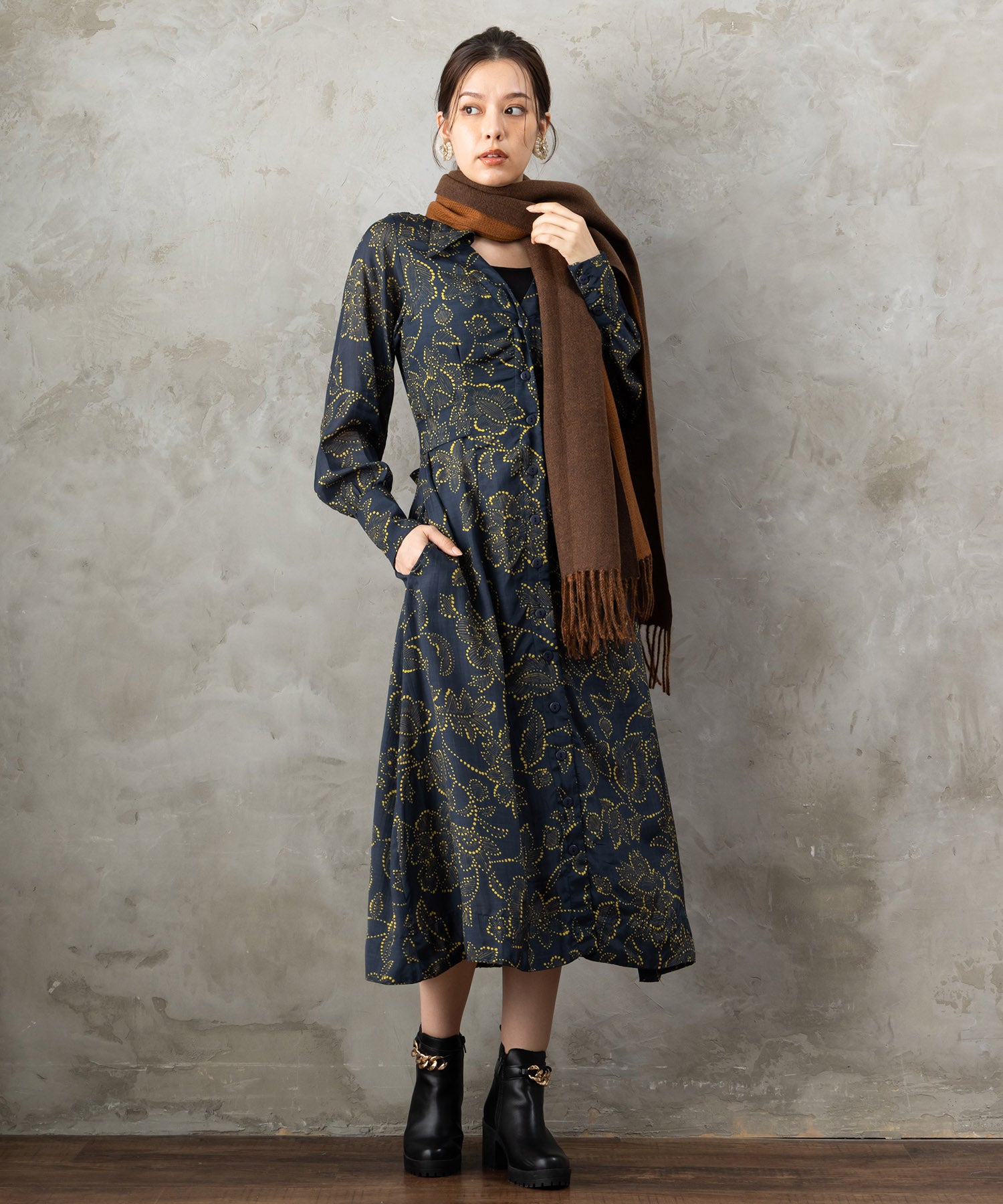 【SKATIE】ダブルフェイスストール