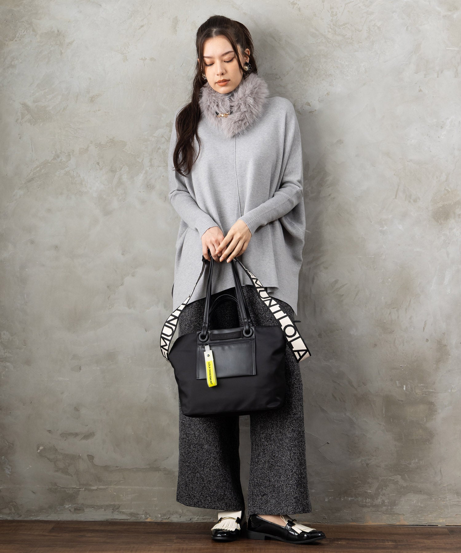 【FONT LAB】抗菌ポンチョニット