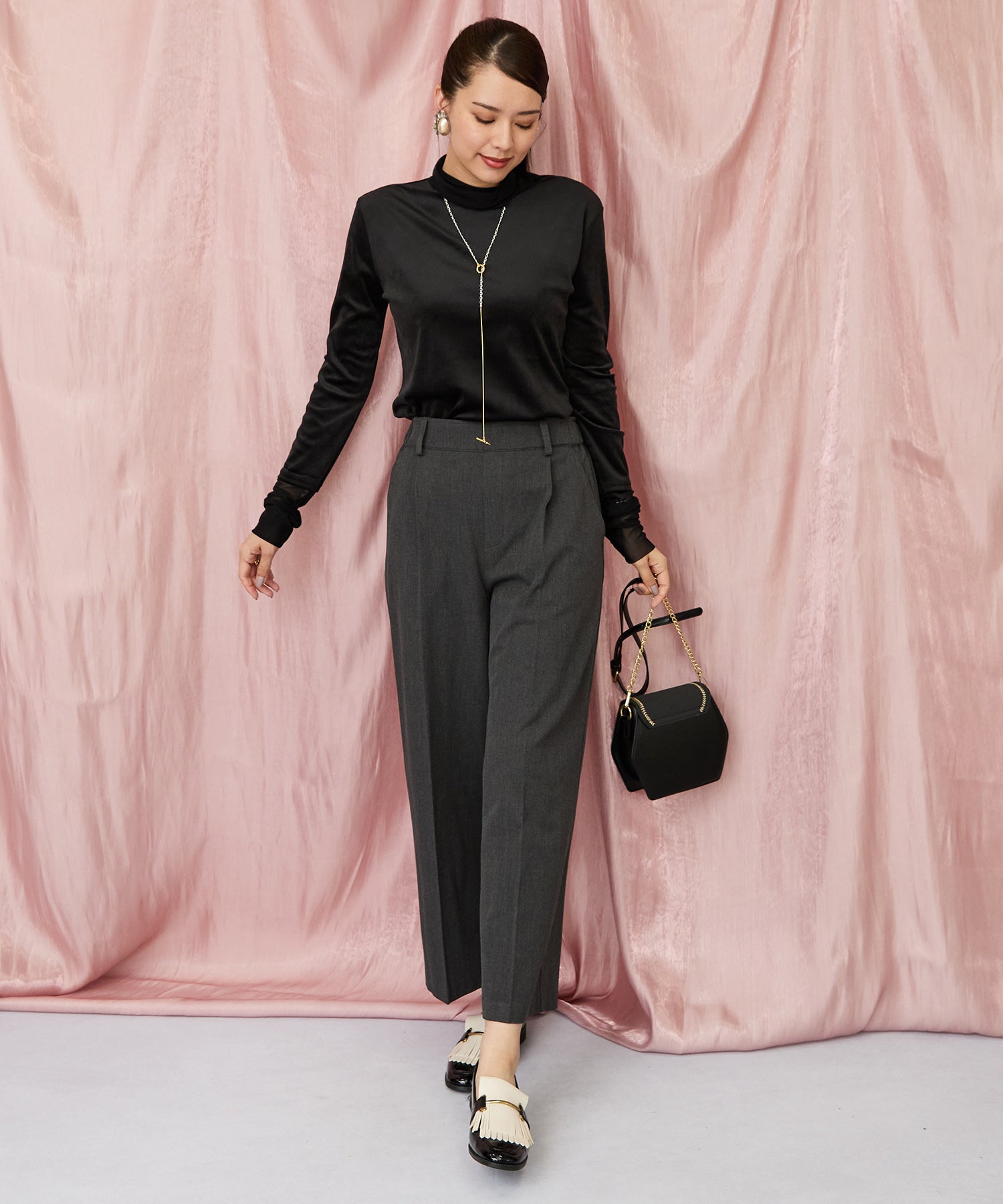 【人気アイテムにつき再入荷・新色追加】【FONT LAB】ベロア×チュールコンビタートル‘25