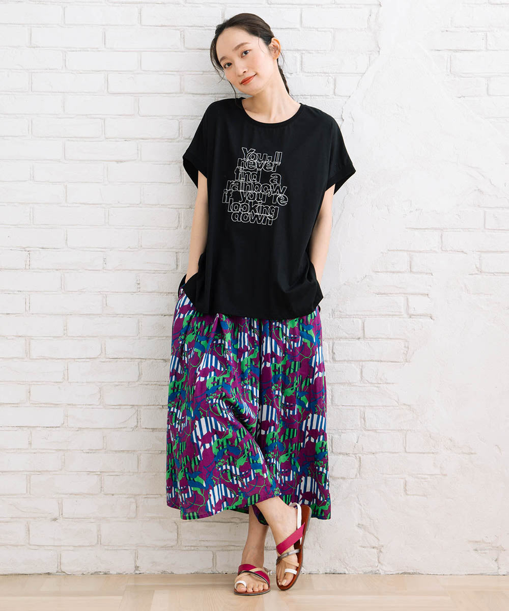 【sabstreet bis】プロバーブステッチエンブロイダリーTシャツ